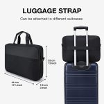 LIGHT FLIGHT 17.3 Inch Laptop Bag, Expandable Briefcase for Men Women,Slim Laptop Case for Computer,Travel Business Bag,Black - Image 6